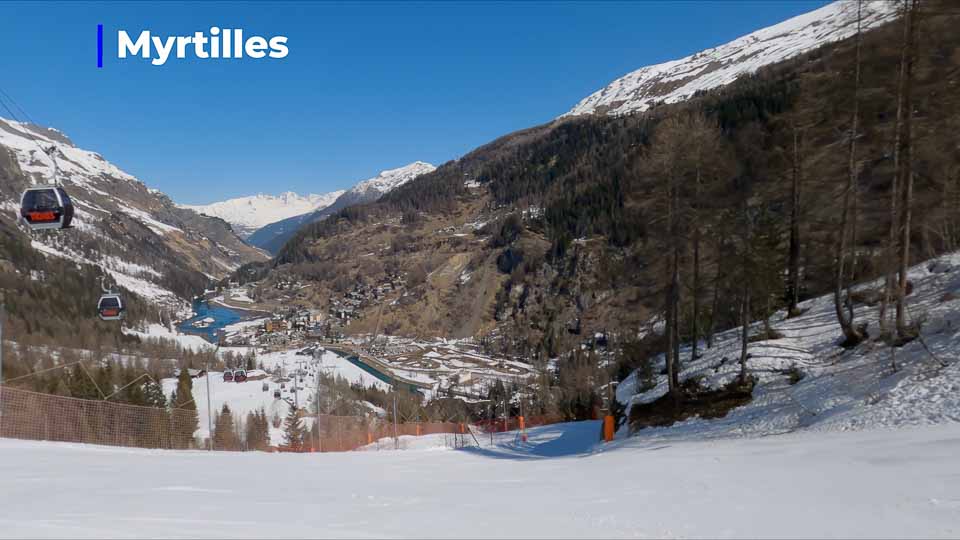 Myrtilles which has fantastic views of Tignes 1550.